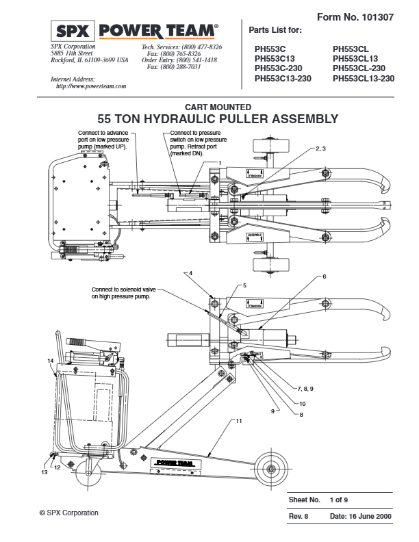 enforcer_55t230v60hz_ph553c_230_a_tools_powerteam_101307a