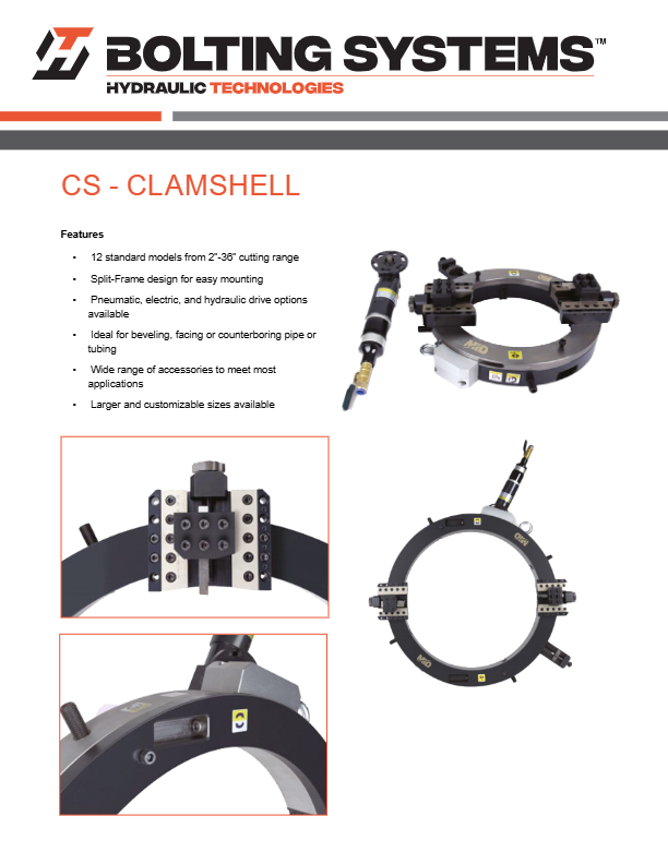 clamshellpipecuttersushtcs6toolsbsclamshell0626usboltingsystemsbrochureen